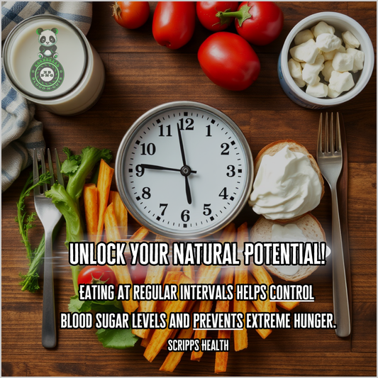 Eating at regular intervals helps control blood sugar levels and prevents extreme hunger. Scripps Health