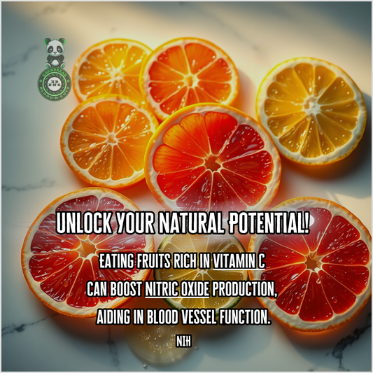 Eating fruits rich in Vitamin C can boost nitric oxide production, aiding in blood vessel function. NIH