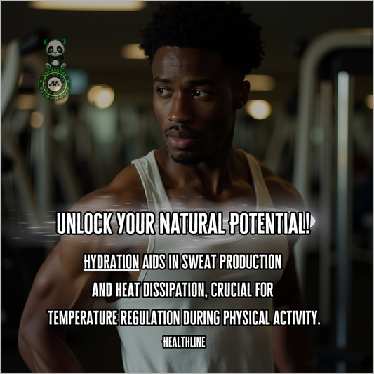 Hydration aids in sweat production and heat dissipation, crucial for temperature regulation during physical activity. Healthline