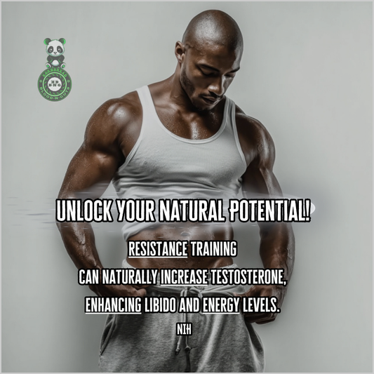 Resistance training can naturally increase testosterone, enhancing libido and energy levels. NIH