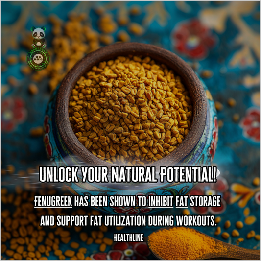 Fenugreek has been shown to inhibit fat storage and support fat utilization during workouts. Healthline