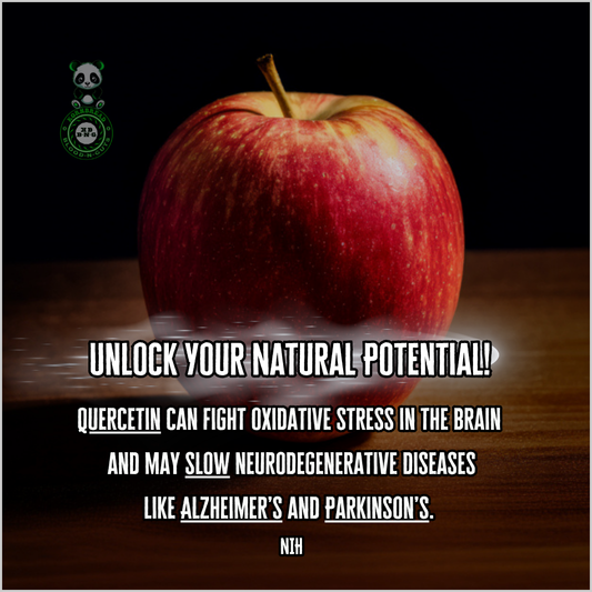 Quercetin can fight oxidative stress in the brain and may slow neurodegenerative diseases like Alzheimer's and Parkinson's. NIH