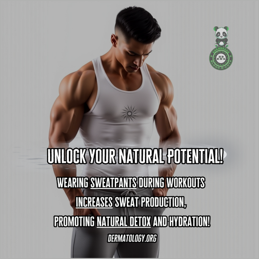 Wearing sweatpants during workouts increases sweat production, promoting natural detox and hydration! dermatology.org
