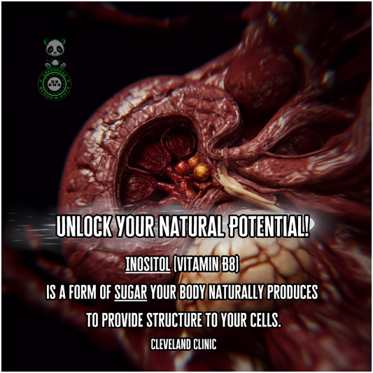 Inositol (Vitamin B8) is a form of sugar your body naturally produces to provide structure to your cells. Cleveland Clinic