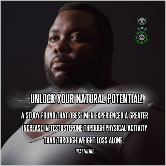 A study found that obese men experienced a greater increase in testosterone through physical activity than through weight loss alone. Healthline