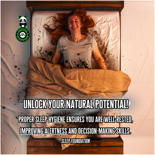 Proper sleep hygiene ensures you are well-rested, improving alertness and decision-making skills. (Sleep Foundation)