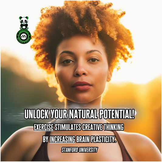 Exercise stimulates creative thinking by increasing brain plasticity. Stanford University