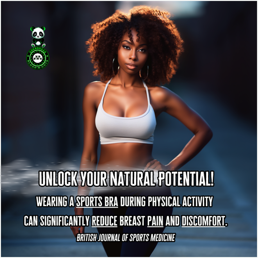 Wearing a sports bra during physical activity can significantly reduce breast pain and discomfort. (British Journal of Sports Medicine)
