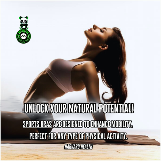Sports bras are designed to enhance mobility, perfect for any type of physical activity. Harvard Health