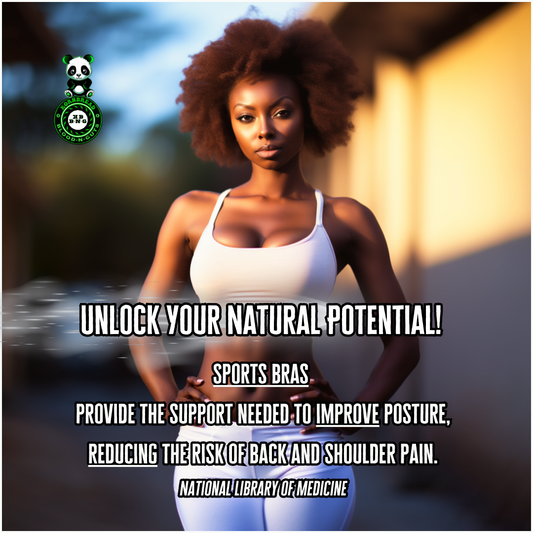 Sports bras provide the support needed to improve posture, reducing the risk of back and shoulder pain. National Library Of Medicine