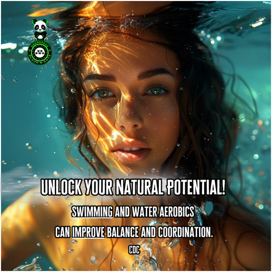 Swimming and water aerobics can improve balance and coordination. CDC