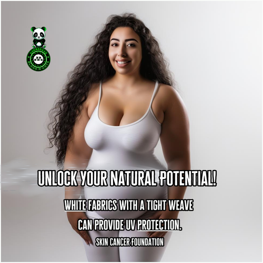 White fabrics with a tight weave can provide UV protection. Skin Cancer Foundation