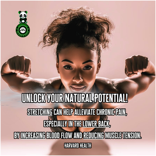 Stretching can help alleviate chronic pain, especially in the lower back, by increasing blood flow and reducing muscle tension. (Harvard Health)