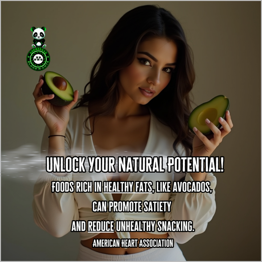 Foods rich in healthy fats, like avocados, can promote satiety and reduce unhealthy snacking. American Heart Association