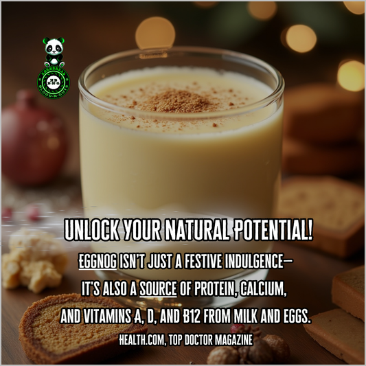 Eggnog isn’t just a festive indulgence—it's also a source of protein, calcium, and vitamins A, D, and B12 from milk and eggs. (Health.com, Top Doctor Magazine)
