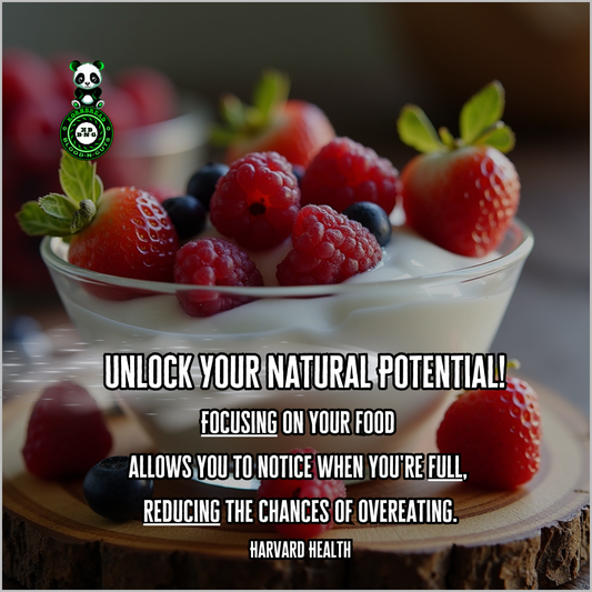 Focusing on your food allows you to notice when you're full, reducing the chances of overeating. (Harvard Health)
