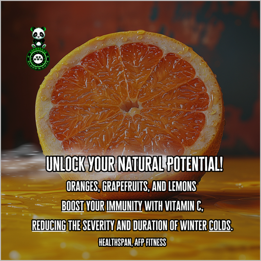 Oranges, grapefruits, and lemons boost your immunity with vitamin C, reducing the severity and duration of winter colds. (Healthspan, AFP Fitness)