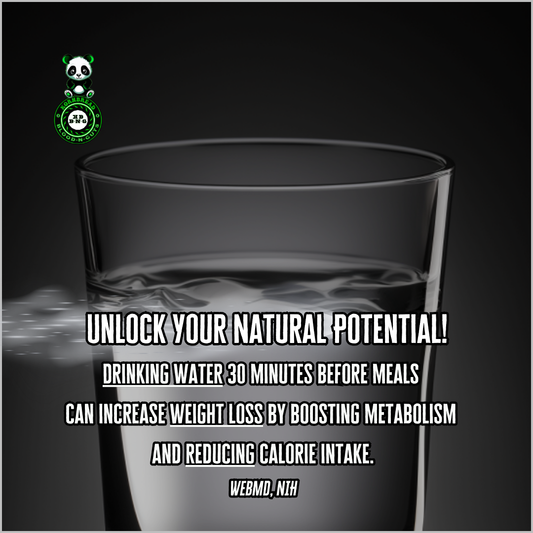 Drinking water 30 minutes before meals can increase weight loss by boosting metabolism and reducing calorie intake. (WebMD, NIH)