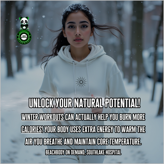 Winter workouts can actually help you burn more calories! Your body uses extra energy to warm the air you breathe and maintain core temperature. (Beachbody On Demand, Southlake Hospital)