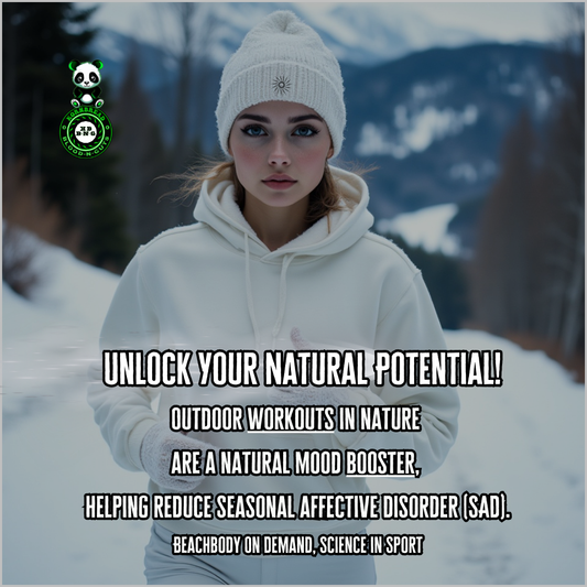 Outdoor workouts in nature are a natural mood booster, helping reduce seasonal affective disorder (SAD). (Beachbody On Demand, Science in Sport)