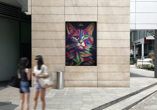 Hyper Cat Photo Poster