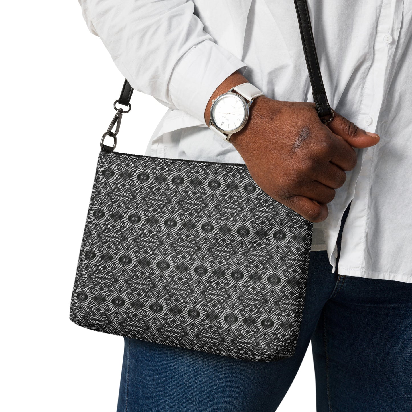 "Savvy Silver" Crossbody Bag