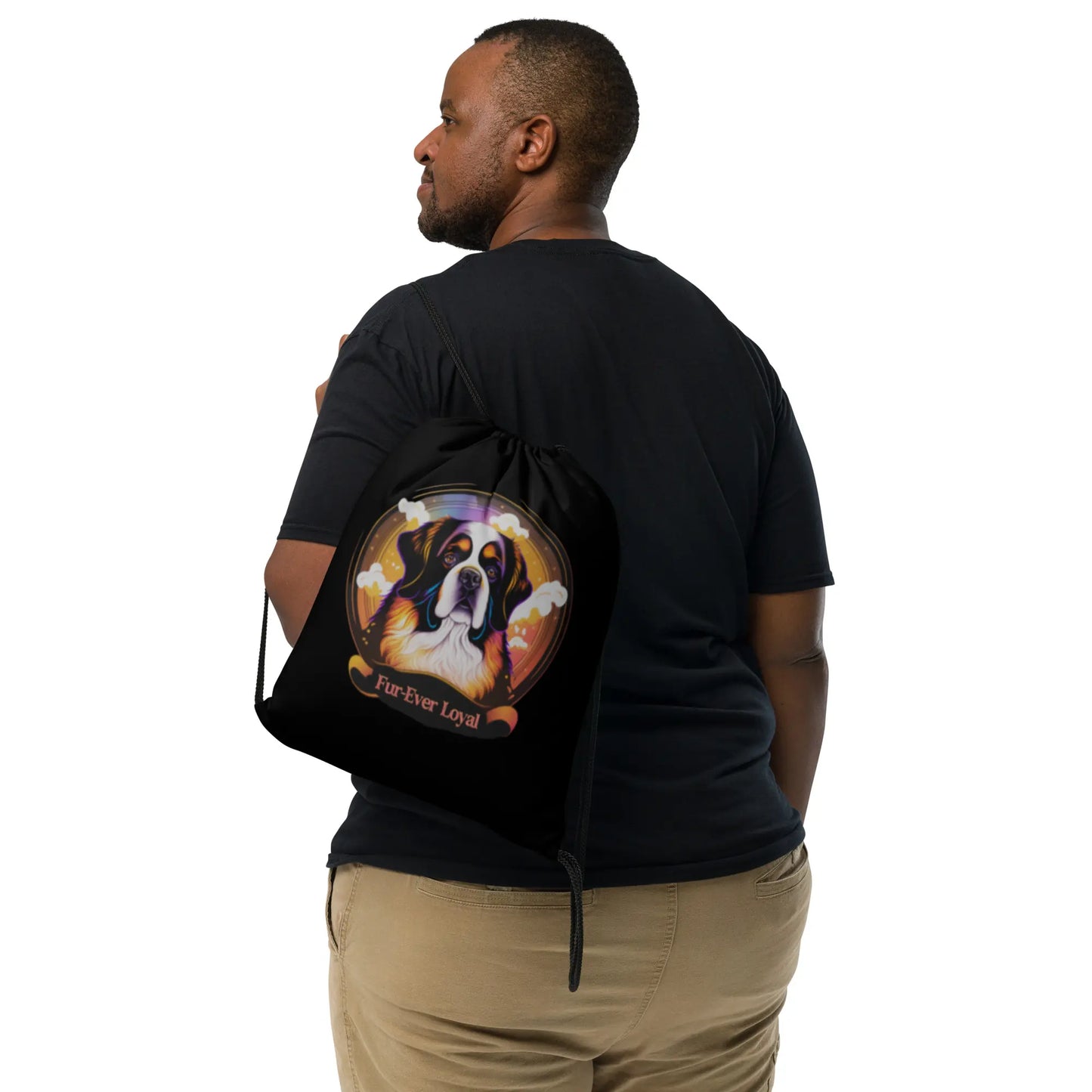 "Fur-Ever Loyal" Drawstring Bag