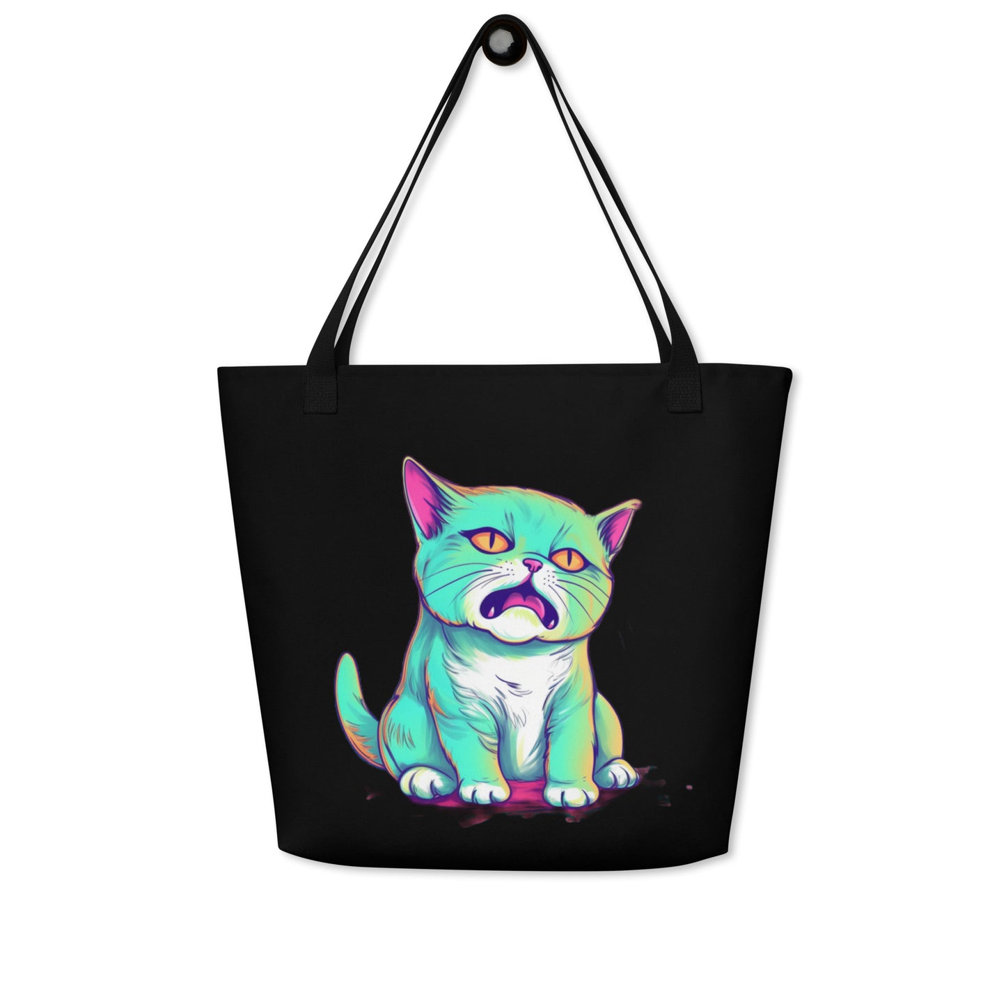 "Come on... Cat" Large Tote Bag