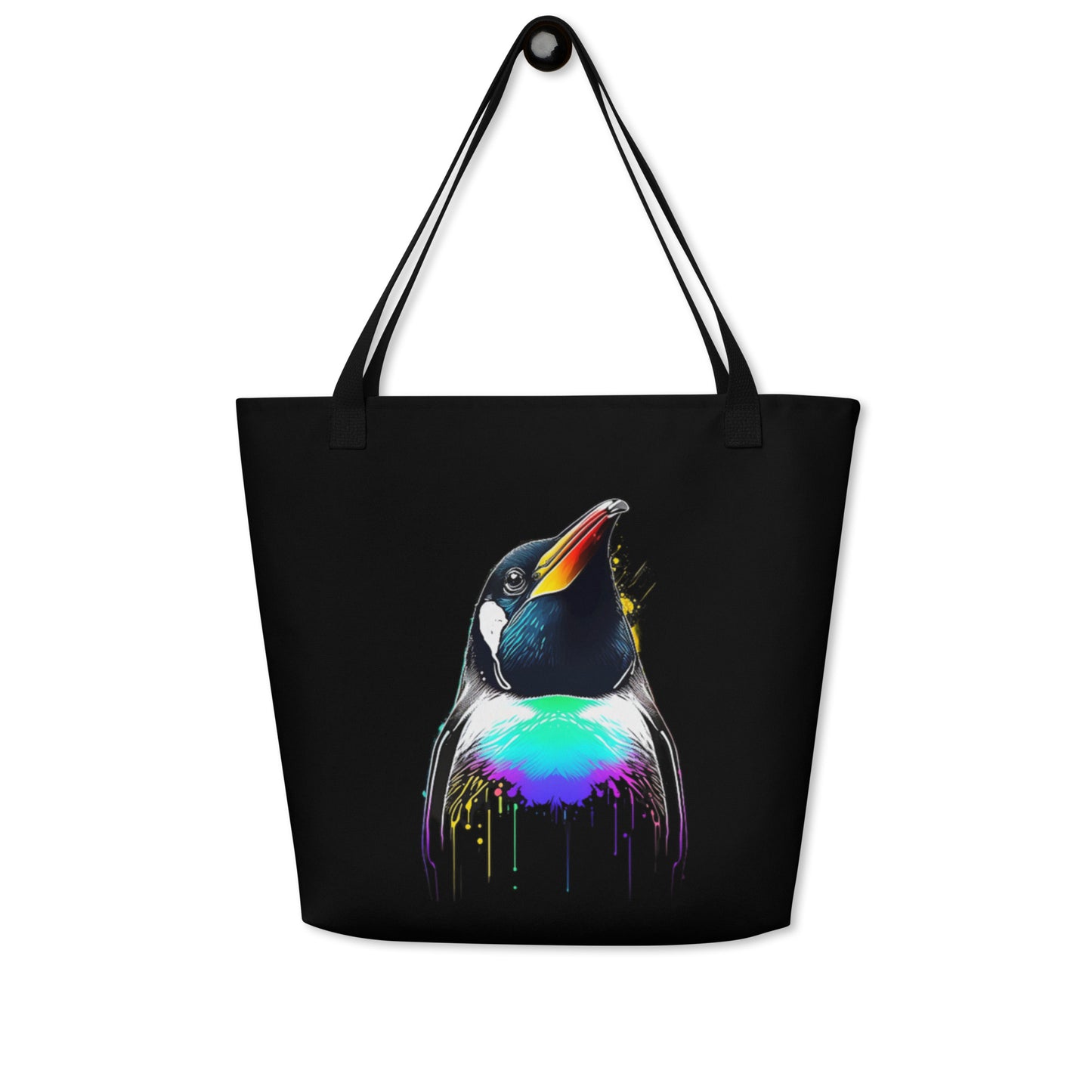 "Petty Penguin" Large Tote Bag