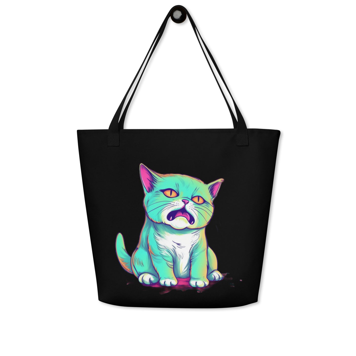 "Come on... Cat" Large Tote Bag