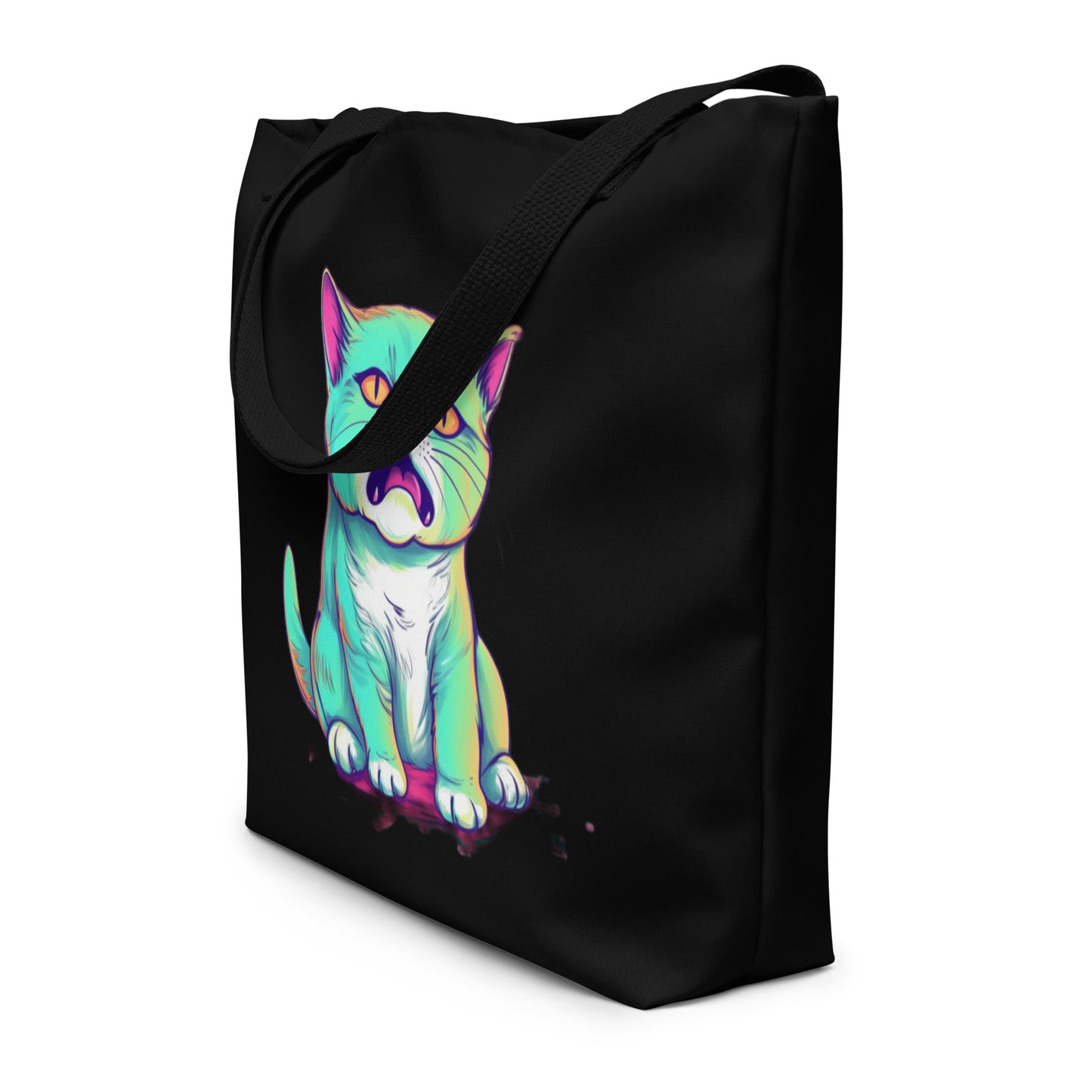 "Come on... Cat" Large Tote Bag