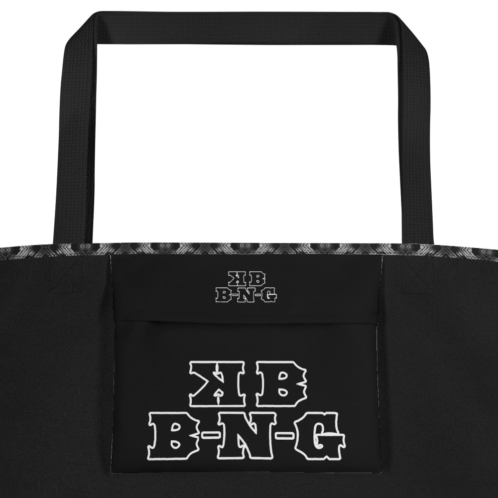 "Savvy Silver" Large Tote Bag