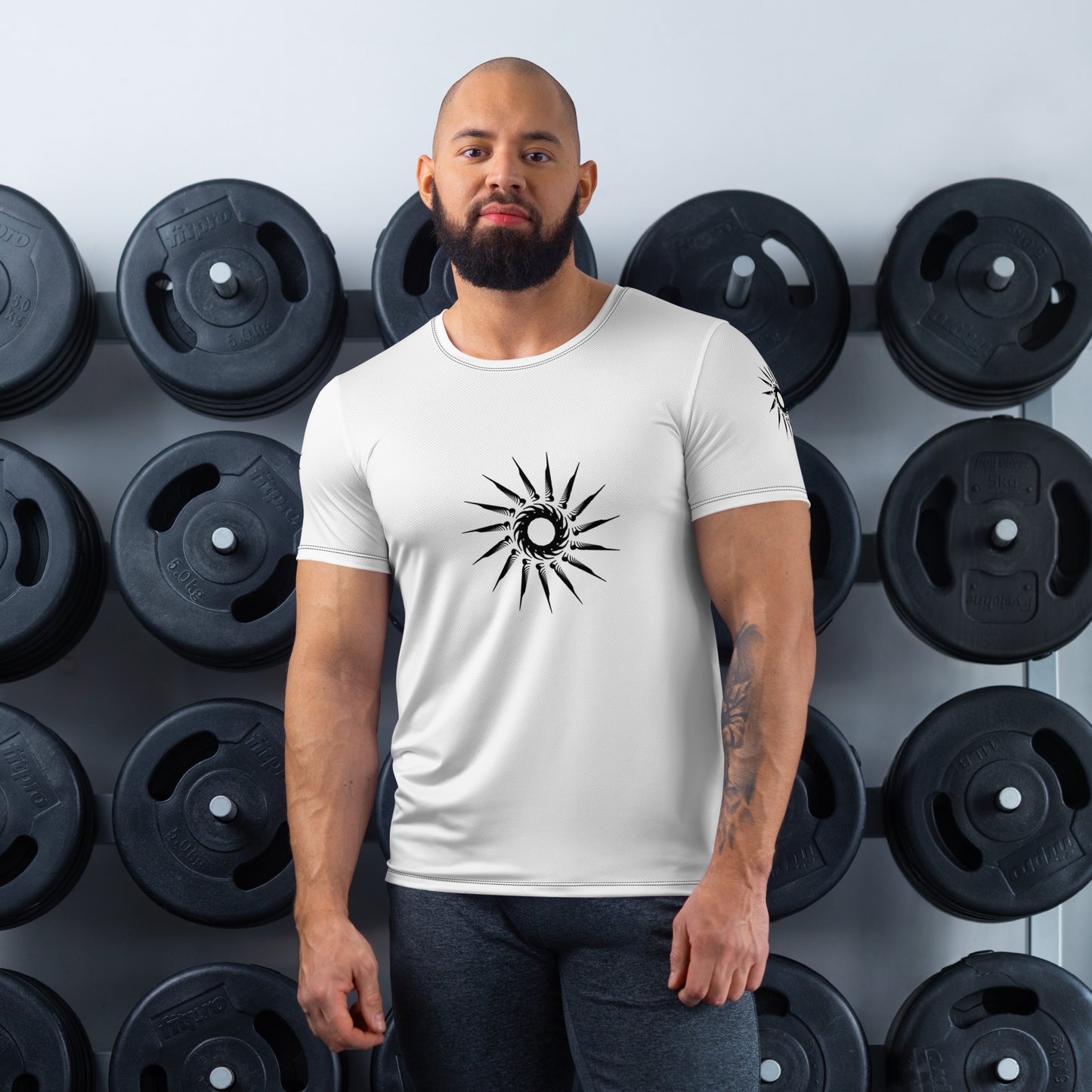 "Dark Sun" Men's Athletic T-shirt