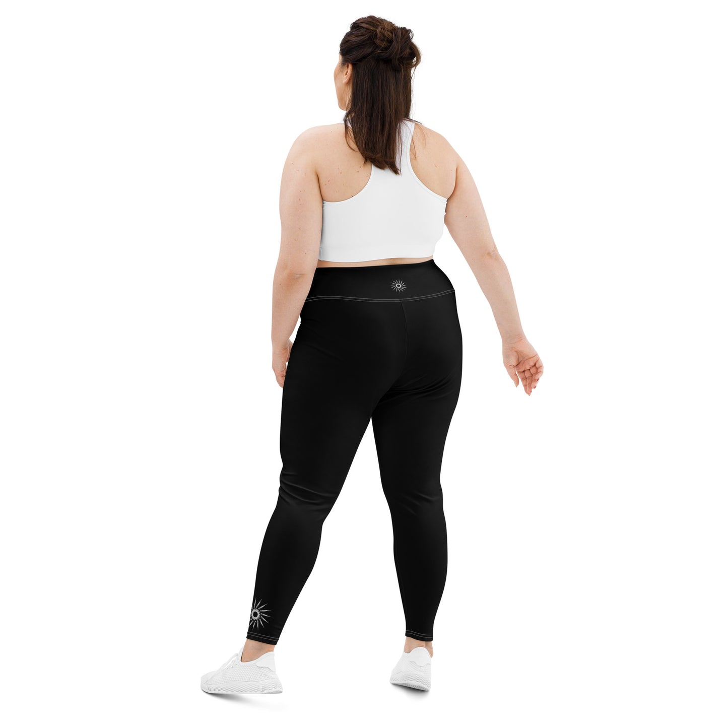 "Bright Sun" Plus Size Leggings (Black)