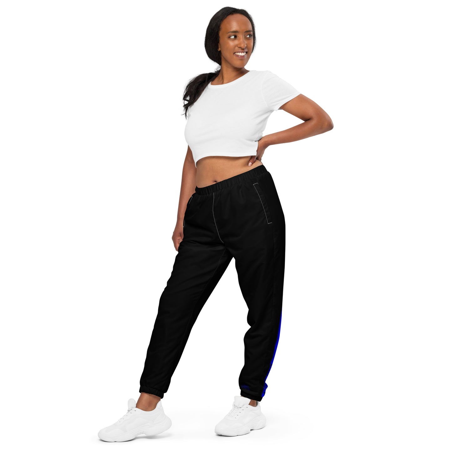 KBBNG Blue Stripe Track Pants (Black)
