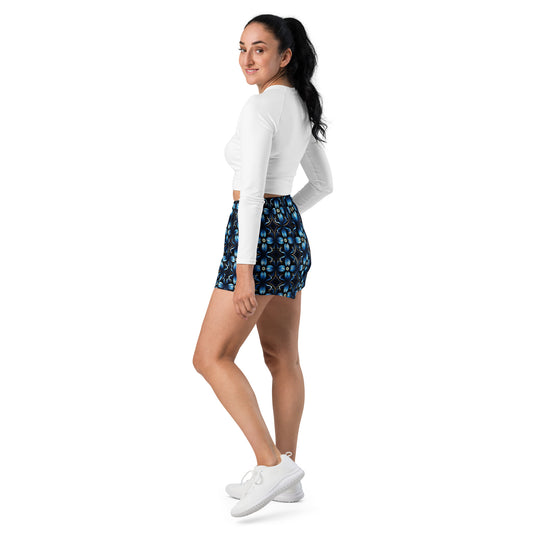 "Hyperbolic Blue" Women’s Athletic Shorts