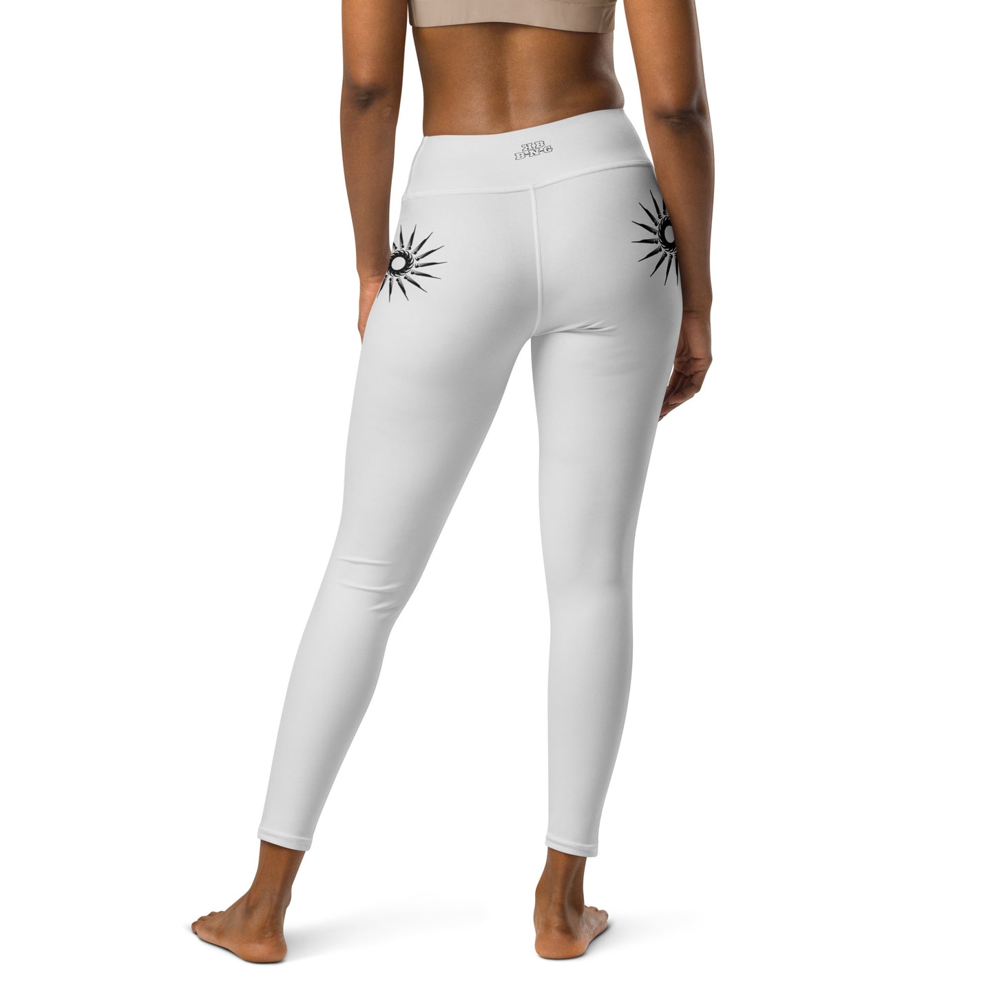 "Dark Sun" Yoga Leggings (Light Grey)