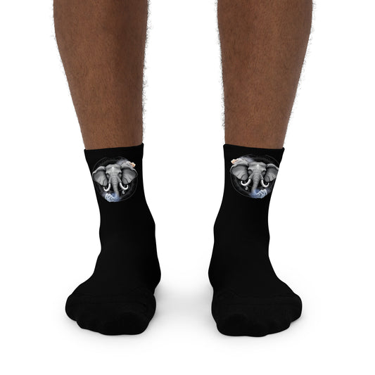 Storm Elephant Ankle Socks