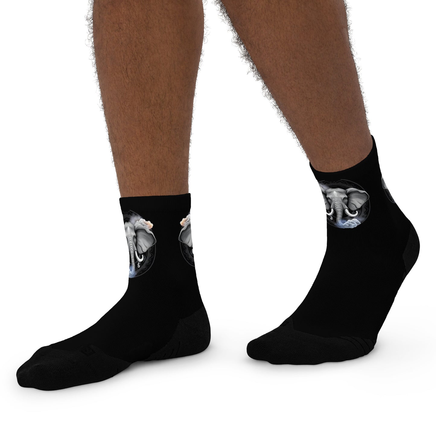 Storm Elephant Ankle Socks