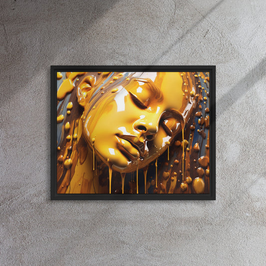 "Golden Flush" Framed Canvas