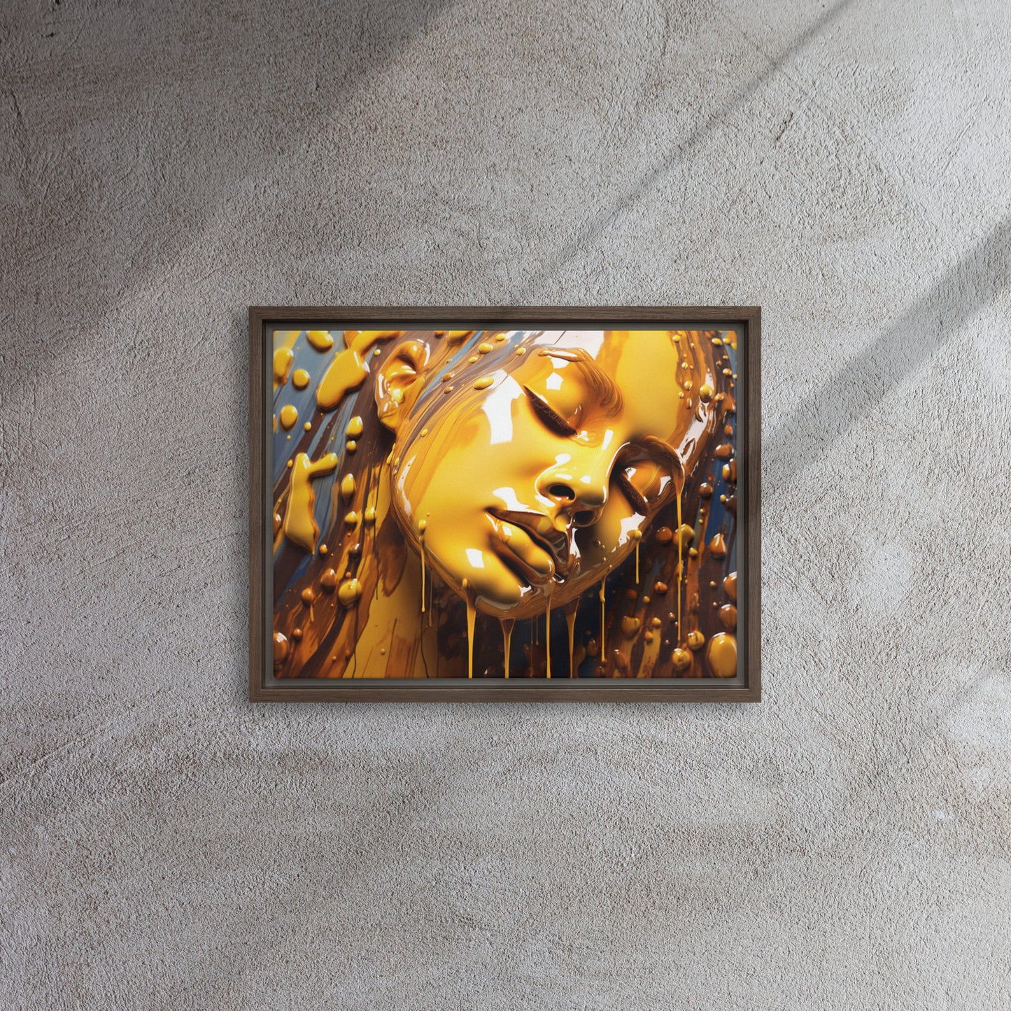 "Golden Flush" Framed Canvas