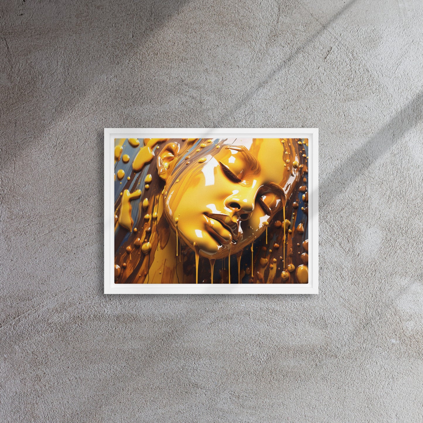 "Golden Flush" Framed Canvas