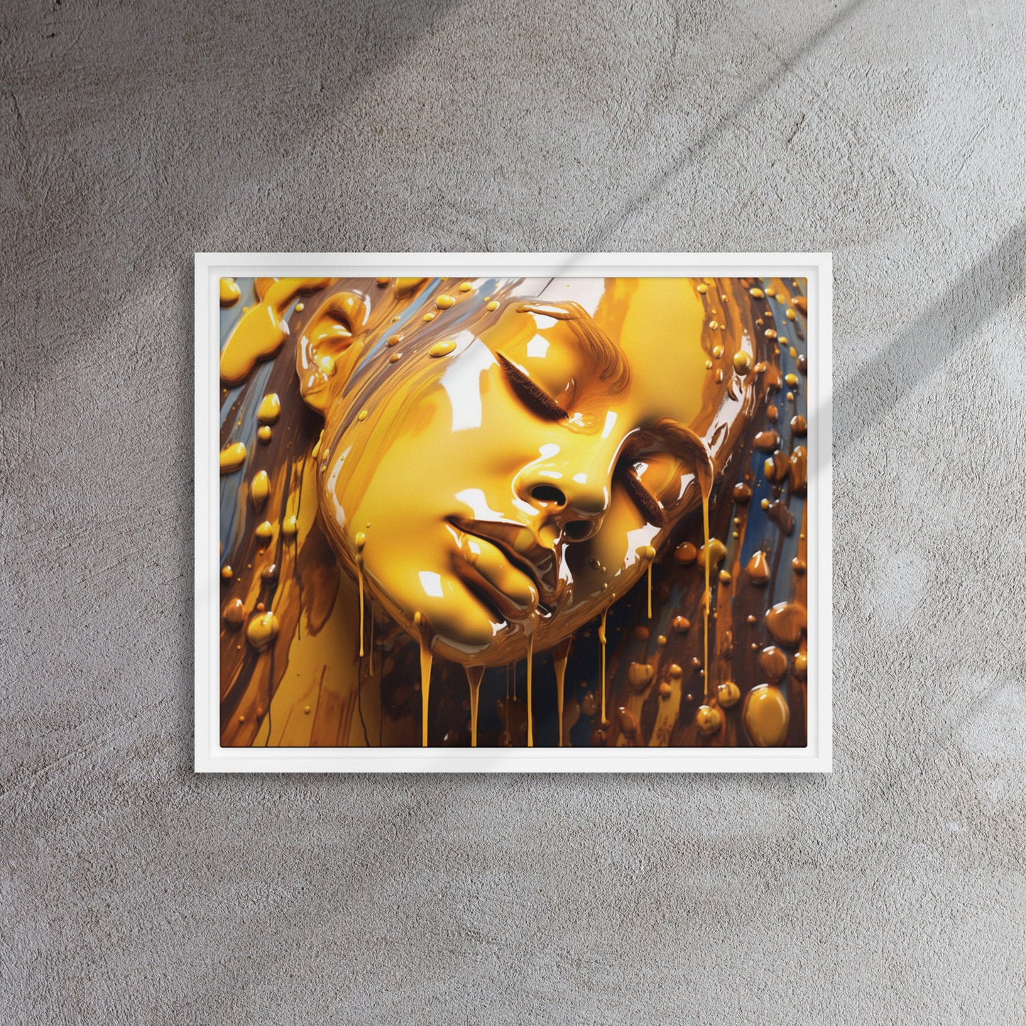 "Golden Flush" Framed Canvas