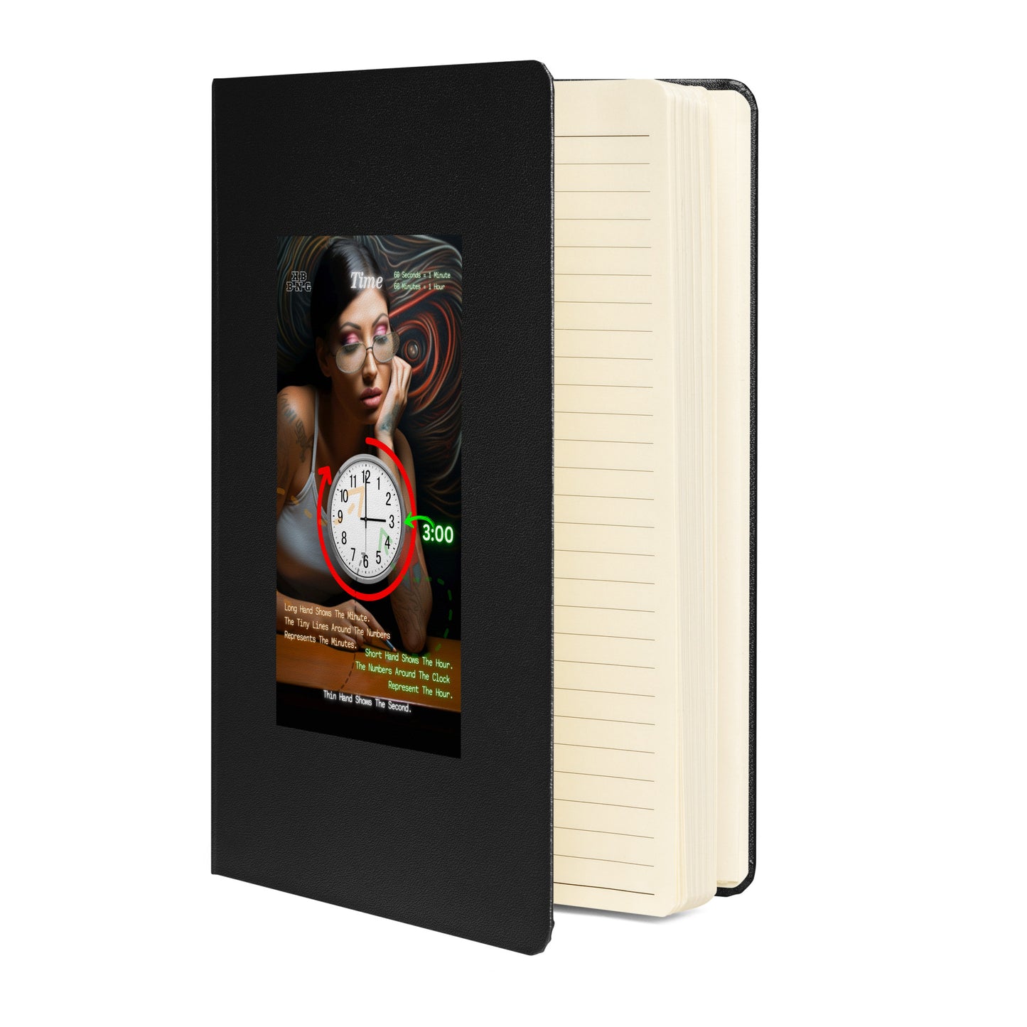 "Time" Hardcover Bound Notebook