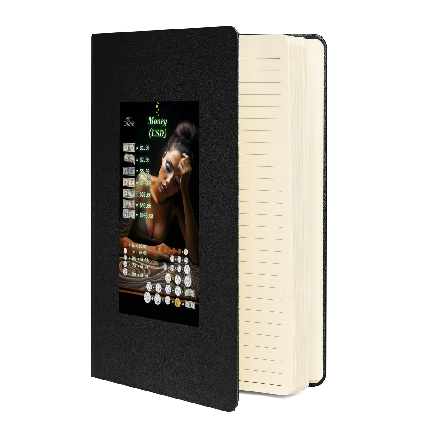 "Money (USD)" Hardcover Bound Notebook #4