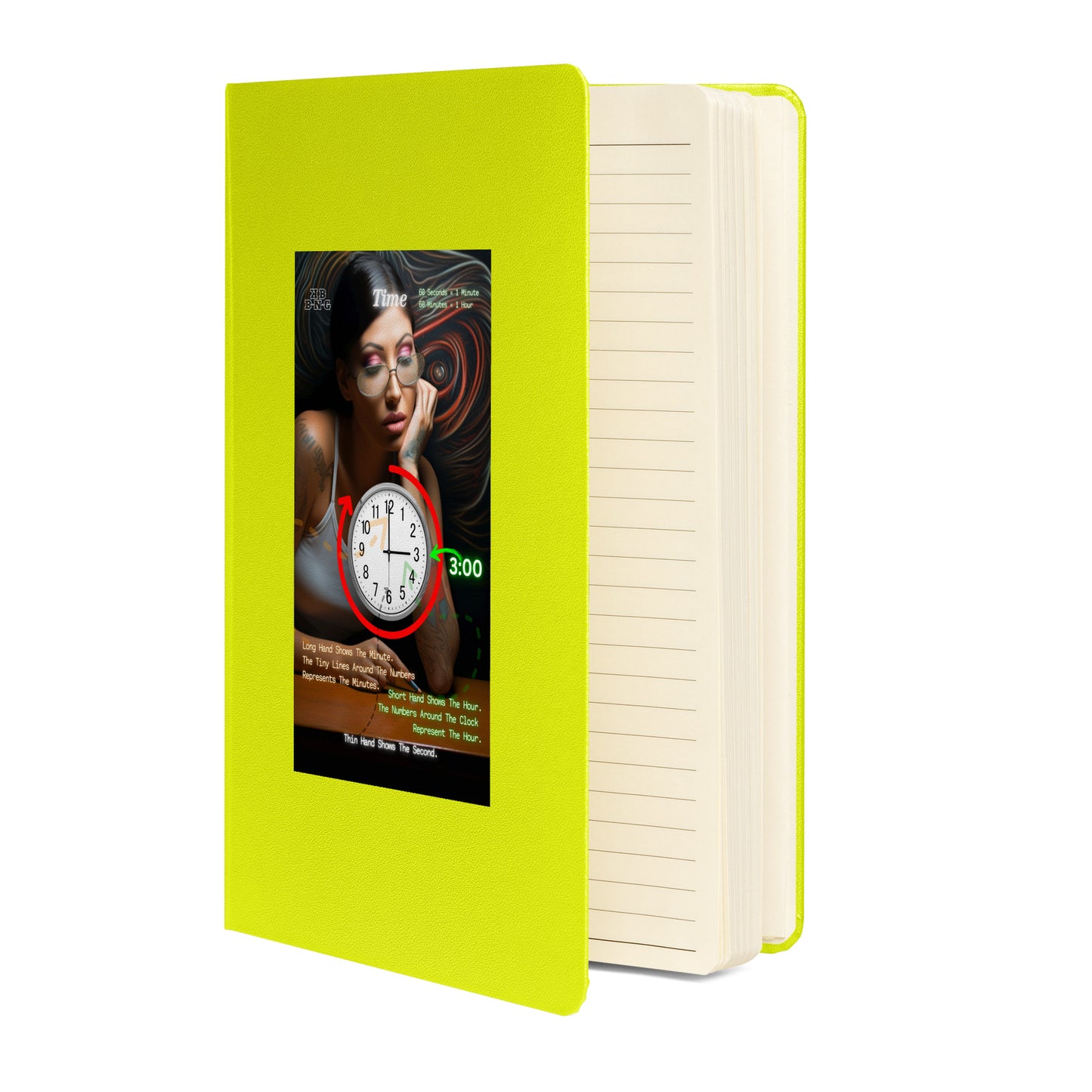 "Time" Hardcover Bound Notebook