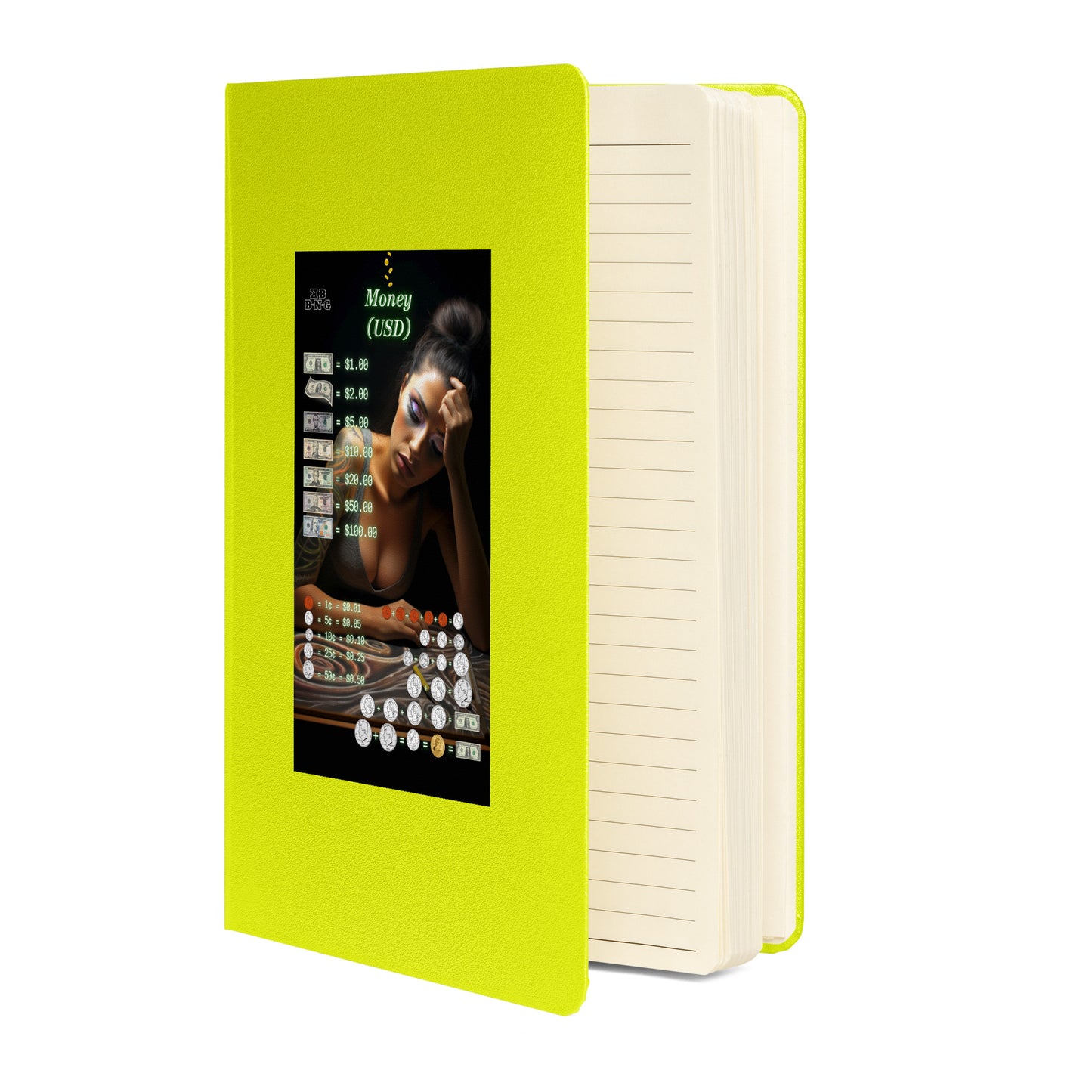 "Money (USD)" Hardcover Bound Notebook #4
