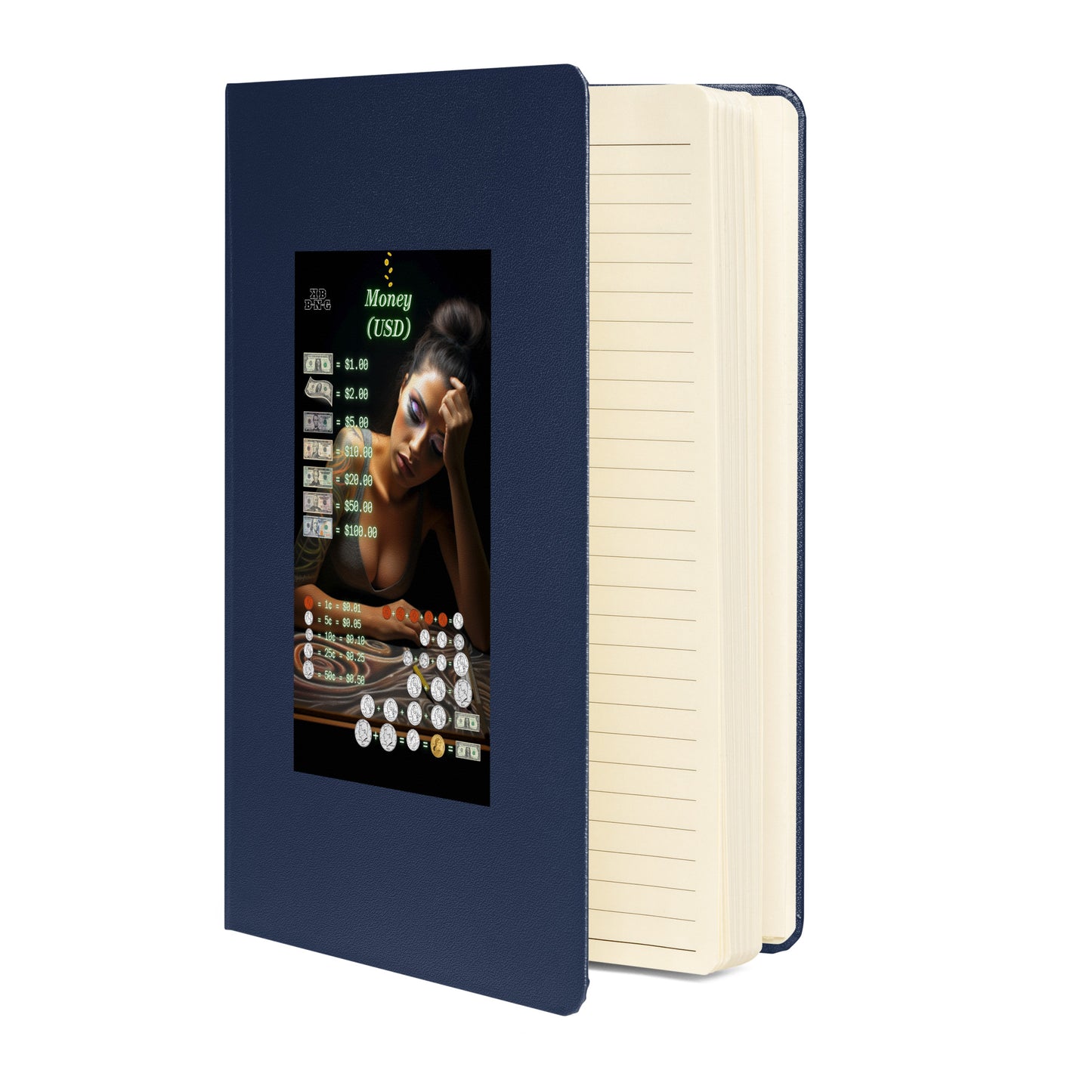 "Money (USD)" Hardcover Bound Notebook #4