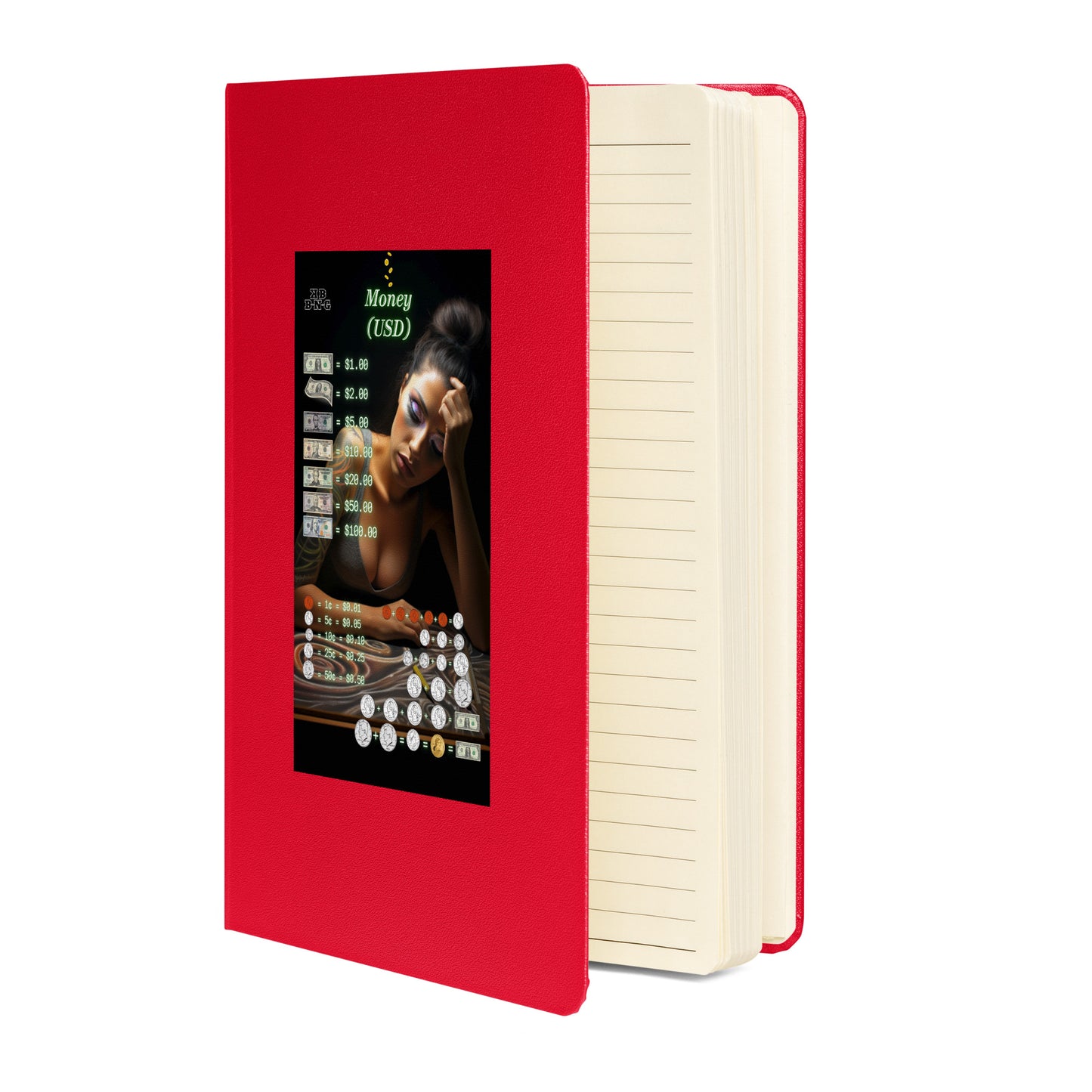 "Money (USD)" Hardcover Bound Notebook #4