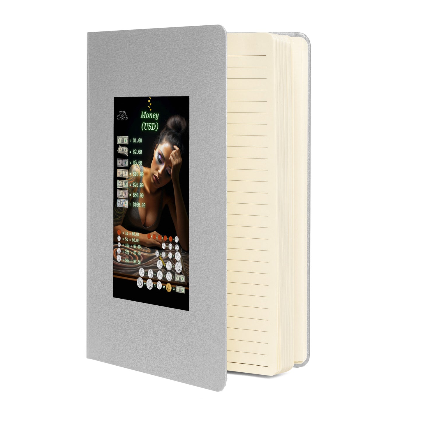 "Money (USD)" Hardcover Bound Notebook #4